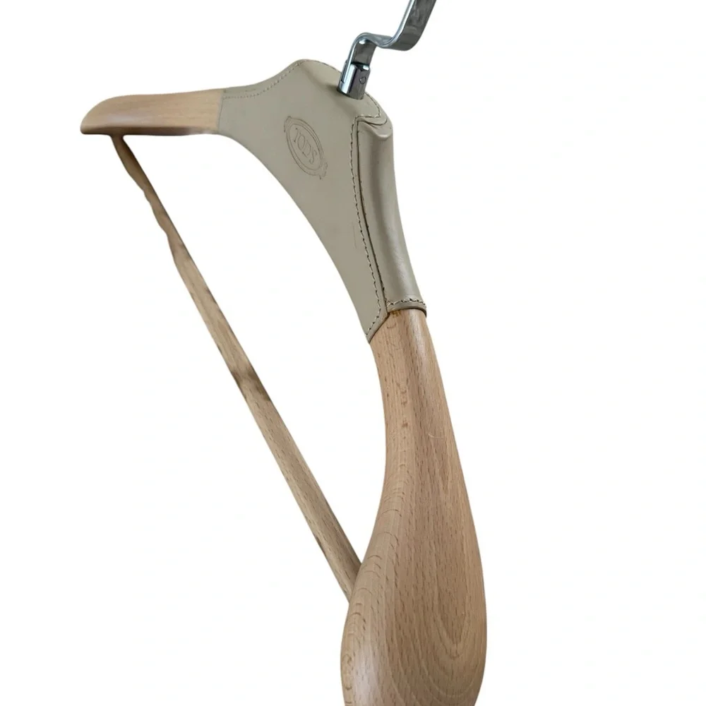 Tod's Tan Leather Garment Hanger